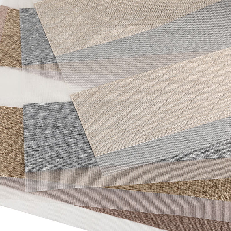 GD23 Regulowana, częściowo zaciemniająca tkanina Zebra z podwójną izolacją