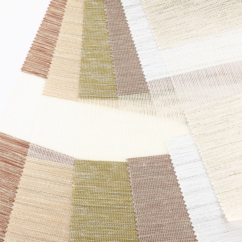 F048 Regulowany efekt cieniowania Tkanina roletowa zebry półzaciemniająca